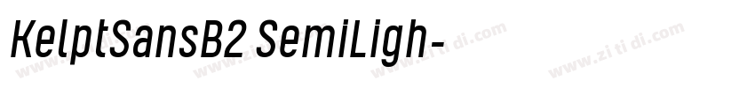 KelptSansB2 SemiLigh字体转换